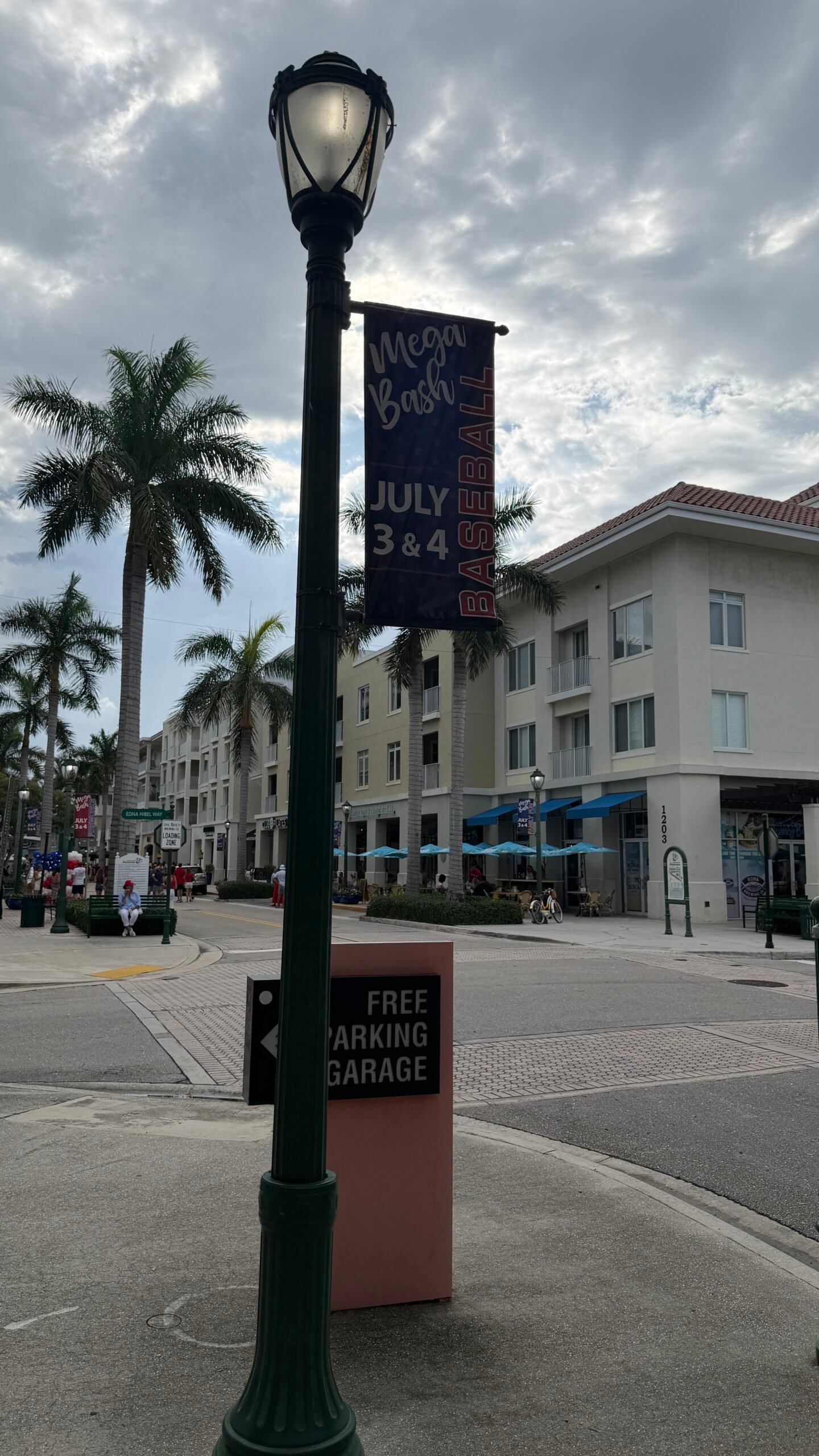 Walking down Downtown Abacoa, Jupiter, FL, on my way to Roger Dean Chevrolet Stadium