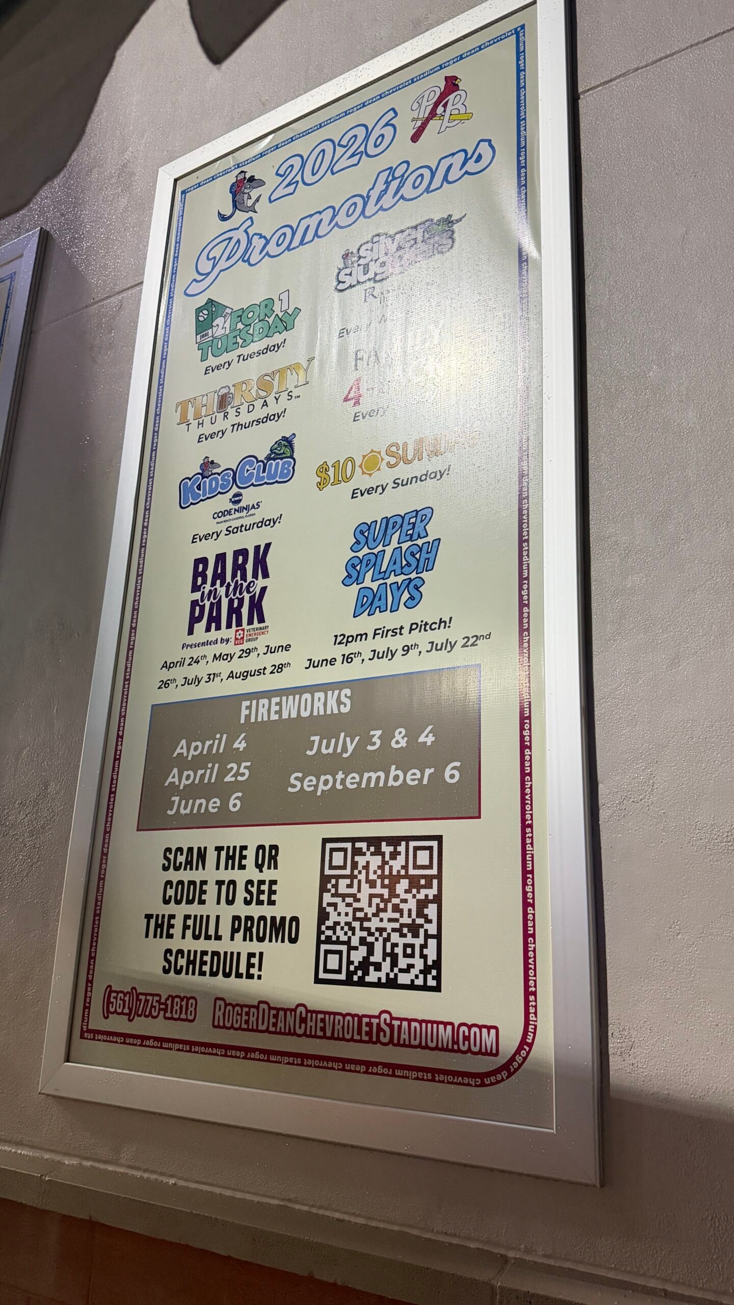 Everyday there is a deal at the Roger Dean Chevrolet Stadium